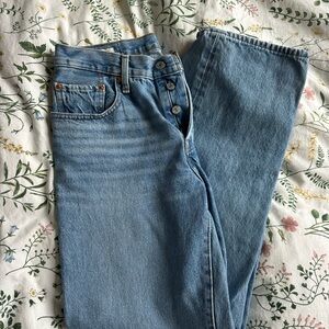 Levi's Light Blue Straight Leg Jeans